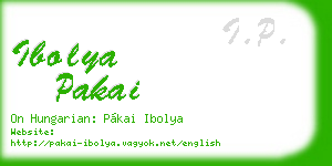ibolya pakai business card