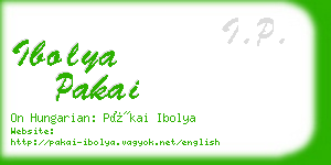 ibolya pakai business card